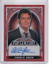 Charlie Sheen 2024 Leaf Pop Century Kaleidoscope Red Auto /3 picture