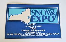 Vtg 1979 Display Advertising Snow Expo A Salute to Winter Olympic Games Ephemera picture