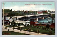 Philadelphia PA-Pennsylvania, Girard Avenue Bridge, Antique, Vintage Postcard picture