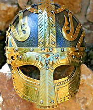 Medieval New Viking helmet Vendel Sca Larp helmet Replica Sca Larp Halloween picture