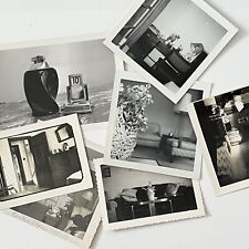 Vintage B&W Snapshot Photograph Collection Lot of 7 Abstract Empty Rooms Objects picture