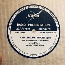 NASA 1972 SPECIAL REPORT #89 VINYL RECORD LP SPEECH SEALED NEW MINT CARDBOARD picture