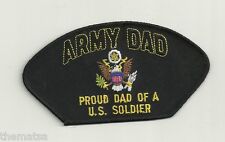PROUD ARMY DAD FATHER   OF A U.S. SOLDIER EMBROIDERED MILITARY  PATCH picture