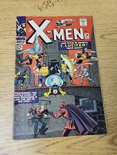 X-Men # 20 - Origin of Professor  center page detached at top staple picture
