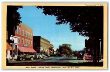 c1960 Main Street Looking South Exterior Building Monroeville Ohio OH Postcard picture