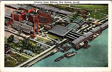 American Sugar Refinery Aerial View New Orleans Louisiana 1920s Postcard PC3 picture