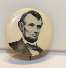 Vintage Abraham Lincoln Pin Back Button by Whitehead & Hoegee picture