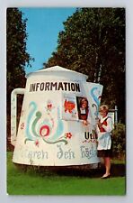 Door County WI-Wisconsin, Washington Island Information Booth, Vintage Postcard picture