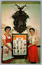 Frankenmuth Bavarian Inn Michigan Schnitzelbank Vintage Chrome Postcard UNP picture