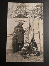 Mint Postcard USA RPPC Indian Chief and Family 1909 Native American picture