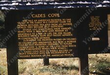 sl51 Original Slide 1958 Cades Cove wooden sign 376a picture