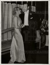 1935 Press Photo Actress Mae Murray and boxer Maxie Rosenbloom in Hollywood picture