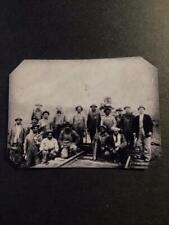 Sixth-Plate African-American Railroad Workers Tintype C2334RP picture