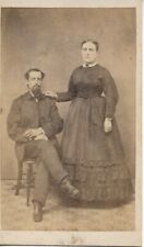 Man Lady Photograph Lykenstown Pennsylvania Suit CDV Carte De Visite Late 1800s picture