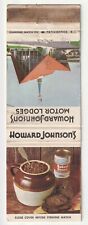 c1960s Howard Johnson’s Motor Lodge Motel Baked Beans Vintage Matchbook Cover picture