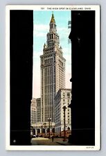 Cleveland OH-Ohio, The High Spot, Skyscrapper, Antique Vintage c1932 Postcard picture