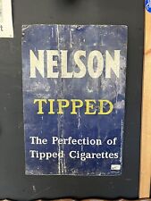 RARE Vintage NELSON  Smoking Tobacco Cigarette cigar SIGN OLD ANTIQUE picture