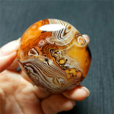 4-5cm Natural Polished Silk Banded Lace Agate Crystal Sardonyx Carnelian Stones picture