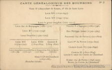 Royalty France Genealogy of the House of Bourbon G. Dreux Postcard Vintage picture