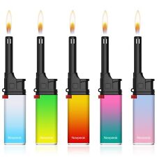 Navpeak Multipurpose Utility Mini Butane Candle Lighter Colorful Set  Pack of 5 picture