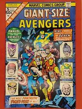 Giant Size Avengers #5 ~ 1975 Marvel Comics ~ 68 Pages ~ Nice picture