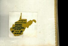 NICE WV. MINERS HEALTH SAFETY & TRAINING COAL MINING STICKERS # 1240 picture