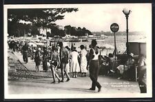 CPA Juan-Les-Pins, Promenade sur la Plage 1938  picture