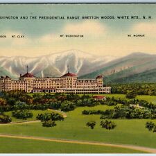 c1940s Bretton Woods, Coos, NH Presidential Range White Mt Washington Hotel A220 picture