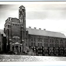 c1950s University of Idaho RPPC Memorial Gym Historic Brick Architecture A113 picture