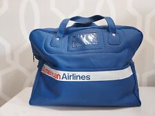 American Airlines Vintage 1960s Carry On Travel Bag Crew Stewardess Bearse picture