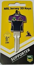 NRL Melbourne Storm House Key Blank - Uncut - Collectable - NRL Guernsey 3D Key  picture