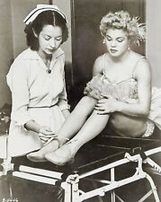 Vintage 1950's  Original Photo Ringling Bros Injured Performer & Nurse picture