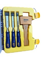 IRWIN Chisel Set for Woodworking with Mallet, 4-Piece (1788114) picture