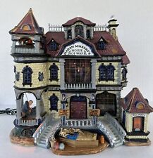 Lemax Spooky Town House of Wax Lights Music Motion 2003 Halloween Village picture