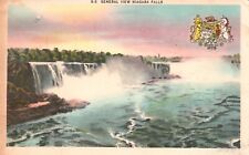 Postcard NY Niagara Falls General View Posted Canada 1951 Vintage PC G8695 picture