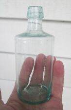Small Vintage Antique Bottle-Open Pontil-Aqua-Nice-Clean-L@@K picture