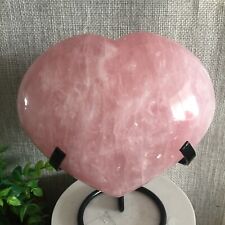 1000g Natural Pink Rose heart shape Quartz Crystal heart Healing Gemstone 02 picture