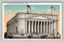 New Haven CT, New Post Office, Period Cars, Connecticut c1919 Vintage Postcard picture