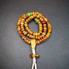 Gandhanra Original Tibetan Yak Bone Mala, Prayer Beads,Rosary Beads,22 Inches picture