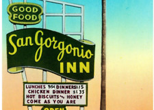Vintage RPPC San Gorgonio Inn Banning Calif Good Food Lunches 95¢ Dinner $1.15 picture