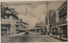 1921 Oxford Pa, Third Street Business Section, Chester County Postcard picture