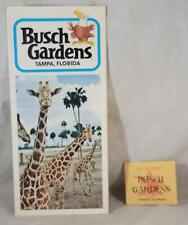 Vintage 1970s Busch Gardens Tampa Florida Travel Brochure & Ticket picture