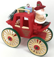 Christmas Ornament Santa Claus Kringle Koach Plastic Vintage Holiday Decor picture