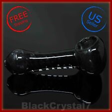 3.5 inch Handmade Mini Perfect Spiral Black Tobacco Smoking Bowl Glass Pipes picture