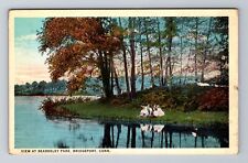 Bridgeport CT-Connecticut, Beardsley Park, Lakeside, Antique Vintage Postcard picture