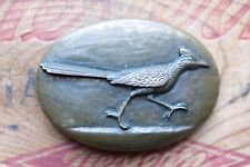 Vintage Rare James Avery Solid Bronze Road Runner Belt Buckle picture