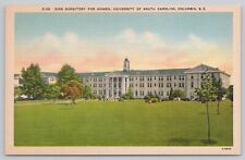 Postcard Sims Dormitory for Women, University of South Carolina, Columba Vintage picture