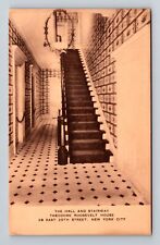 New York City NY-The Hall And Stairway, Antique, Vintage Postcard picture