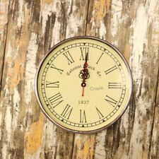 Clock Wall Ship Vintage Maritime Nautical Steel Retro Stainless Industrial Marin picture