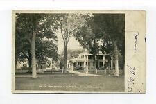 Middleboro MA 1906 RPPC photo postcard, Residence D.G. Pratt, columns picture